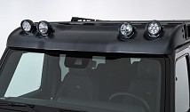 Carbon Wind Deflector with LED Headlights